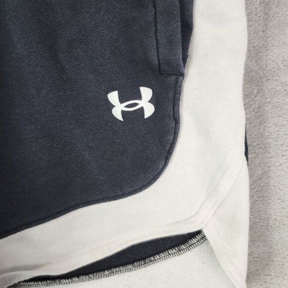 Womens Under Armour Loose Fit Fleece Sweat Shorts Athletic Baseline 6" Inseam S - Picture 3 of 12
